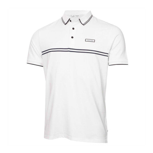 White - Front - Calvin Klein Mens Performance Short-Sleeved Polo Shirt