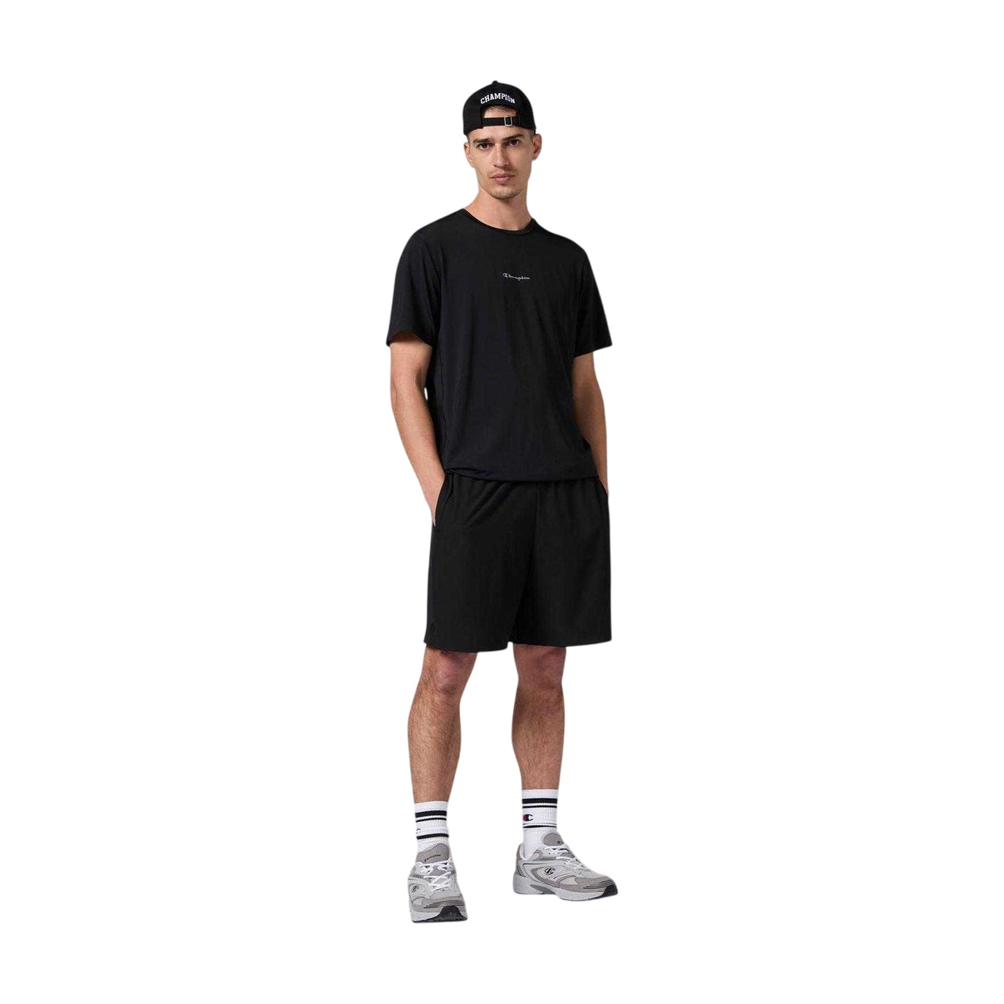Black - Lifestyle - Champion Mens Performance Lightweight Shorts