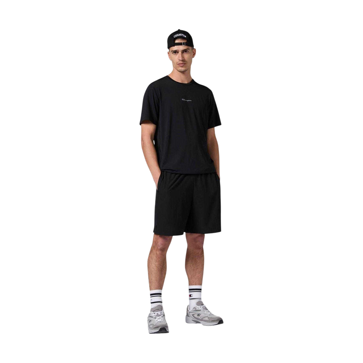 Black - Lifestyle - Champion Mens Performance Lightweight Shorts