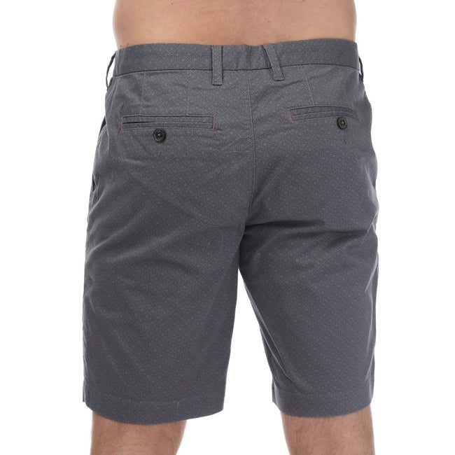Blue - Back - Ted Baker Mens Geometric Shorts