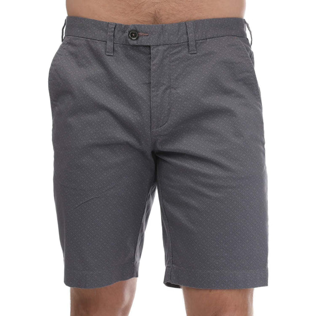 Blue - Front - Ted Baker Mens Geometric Shorts