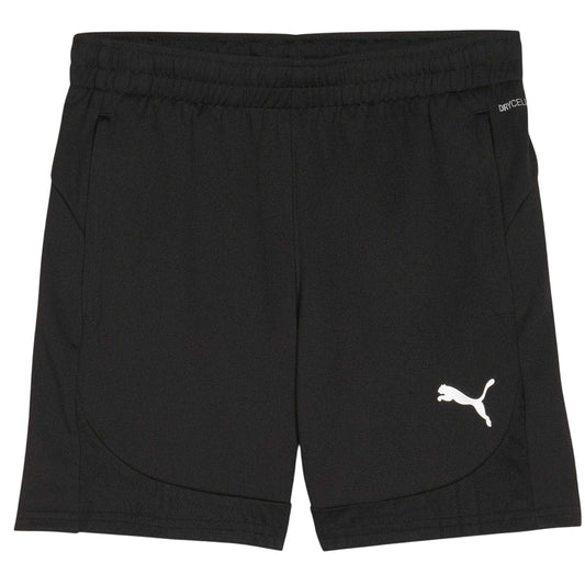 Puma Black - Front - Puma Childrens-Kids TeamFinal Football Shorts