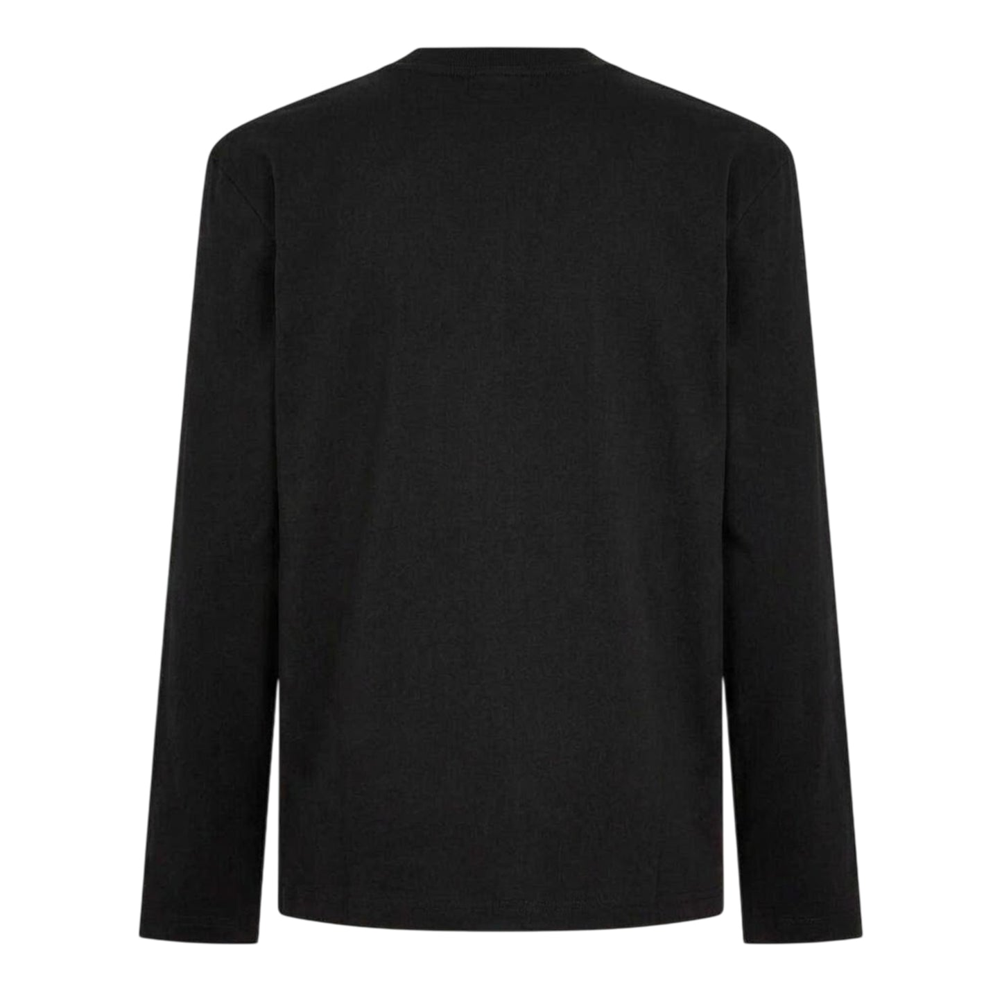 Black - Back - Off White Mens Graphic Crew Neck Long-Sleeved T-Shirt