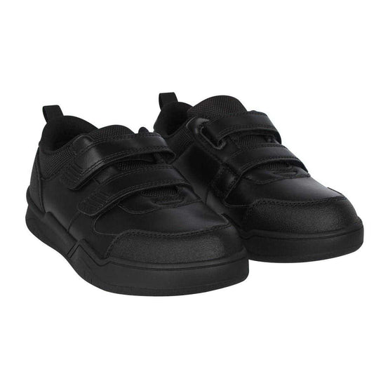 Black - Front - Giorgio Childrens-Kids Logo Hook and Loop Trainers