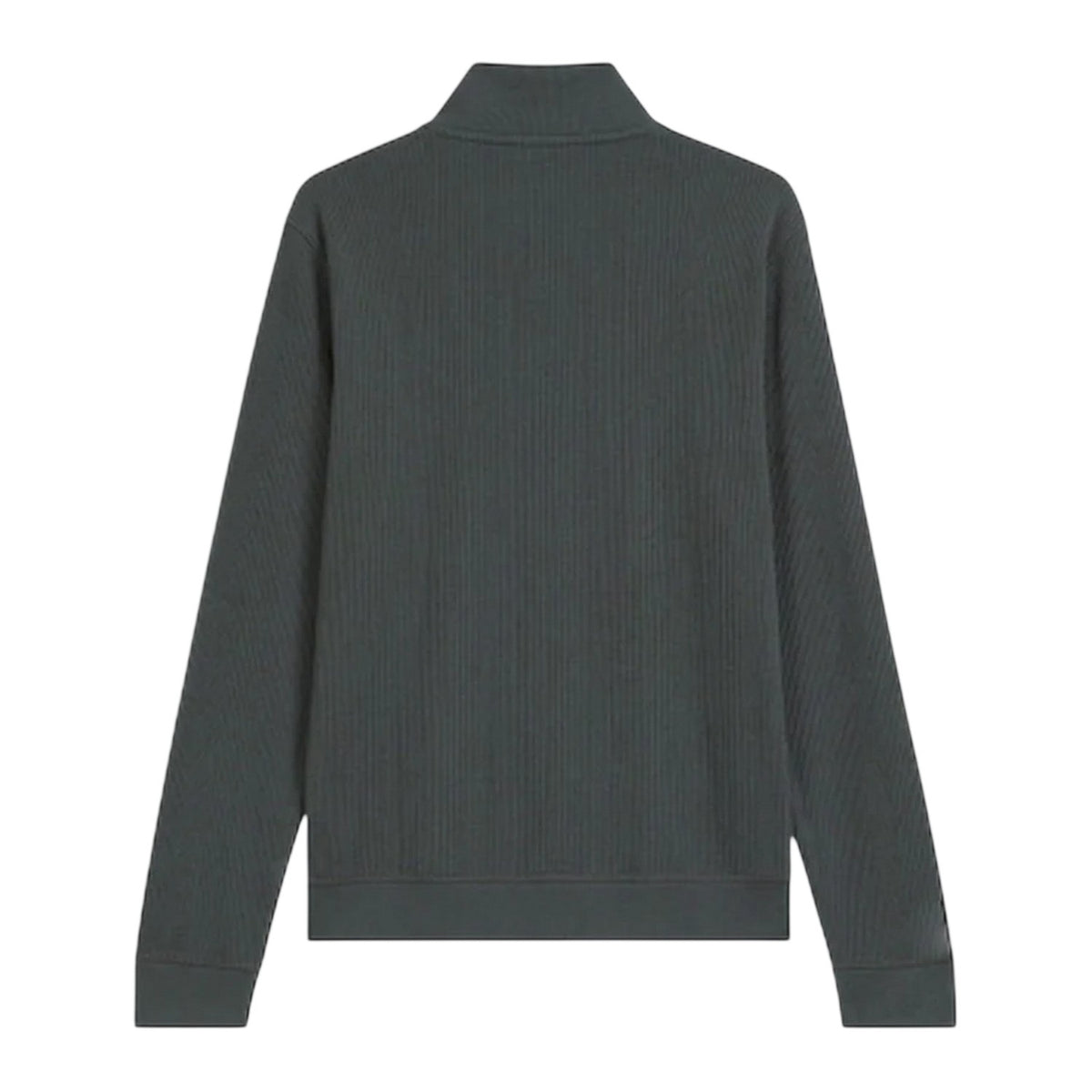 Green - Back - Boss Mens Quarter Zip Jumper
