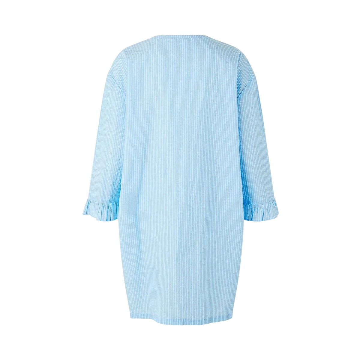 Blue - Back - Nora Womens-Ladies Stripe Dress