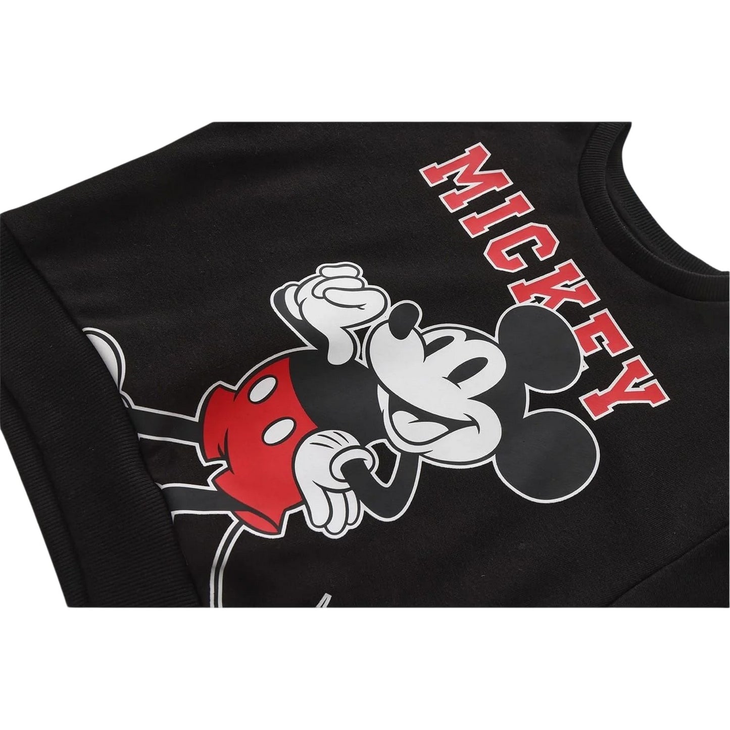 Grey - Lifestyle - Disney Baby Mickey Mouse Brushed Back Crew Neck Sweatshirt