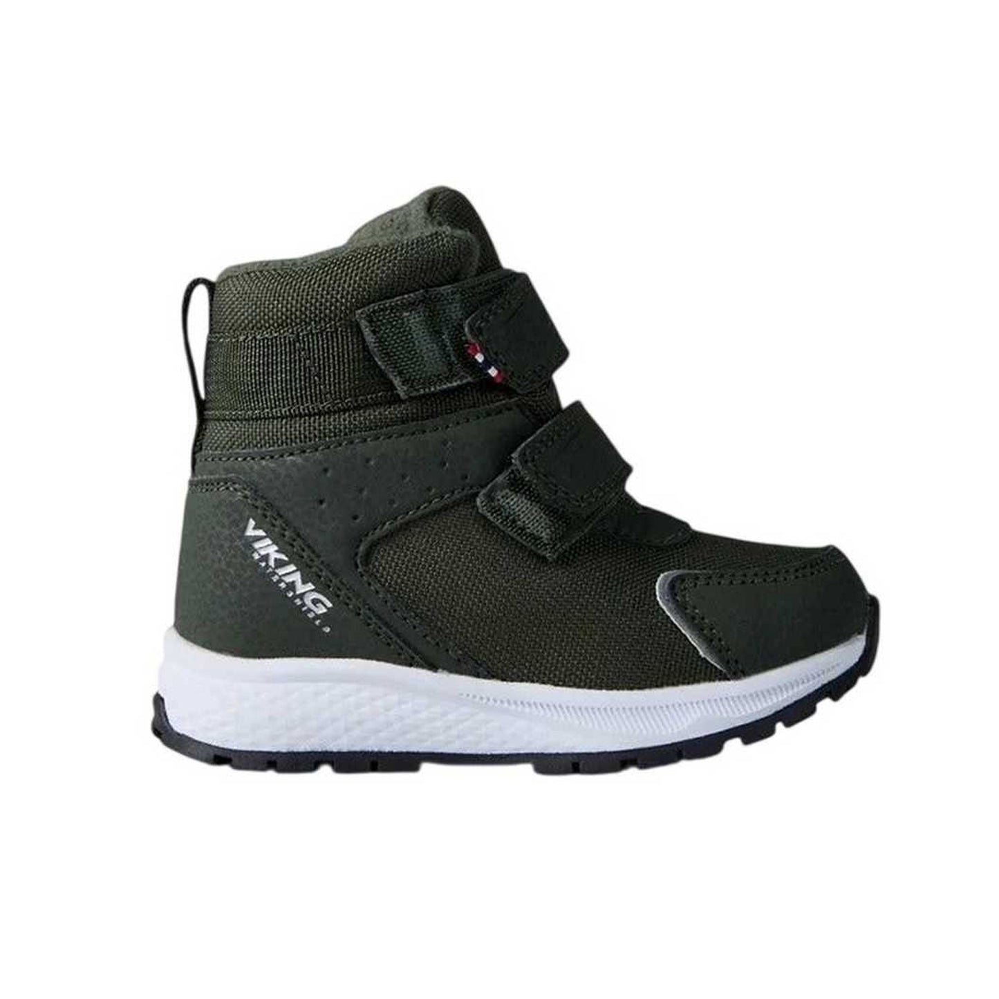 Green-Black - Lifestyle - Viking Childrens-Kids Equip Leather Hiking Boots
