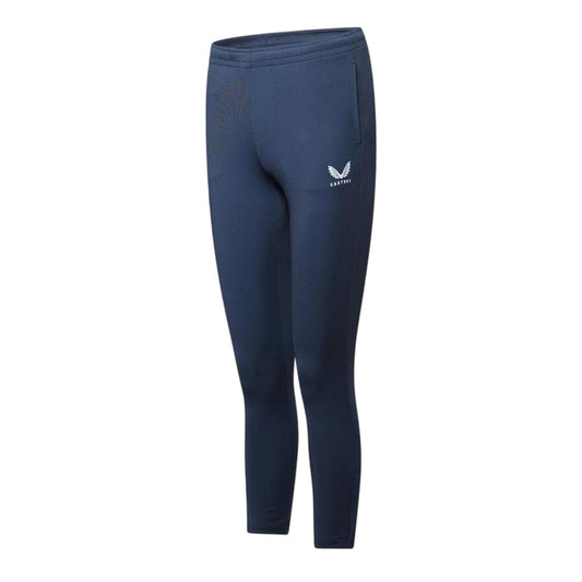 Dark Slate - Front - Castore Childrens-Kids Logo Slim Jogging Bottoms