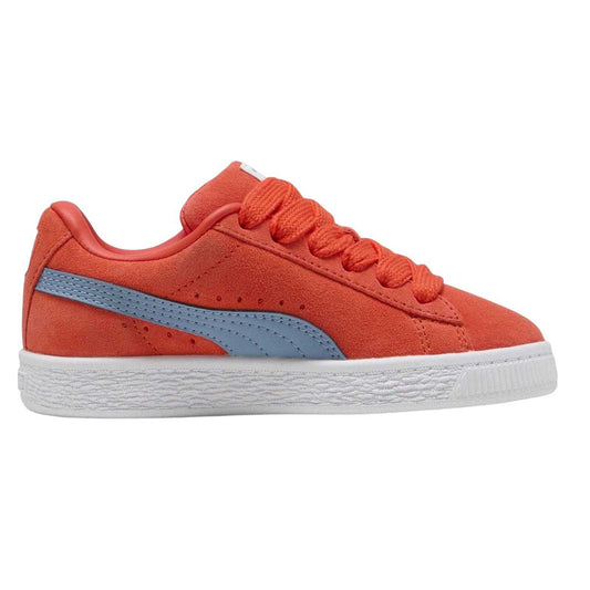 Red-Blue - Front - Puma Childrens-Kids XL Leather Low Cut Trainers