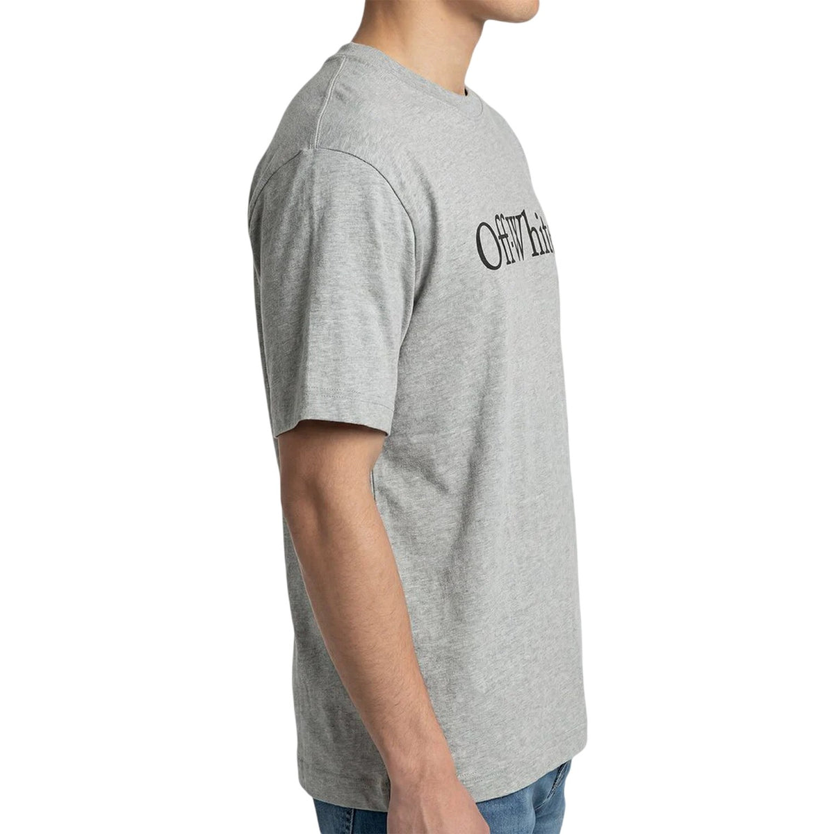 Grey-Black - Side - Off White Unisex Adult Bkish T-Shirt