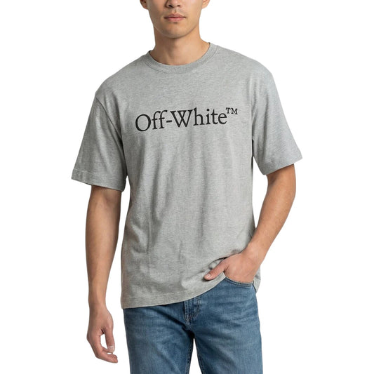 Grey-Black - Front - Off White Unisex Adult Bkish T-Shirt