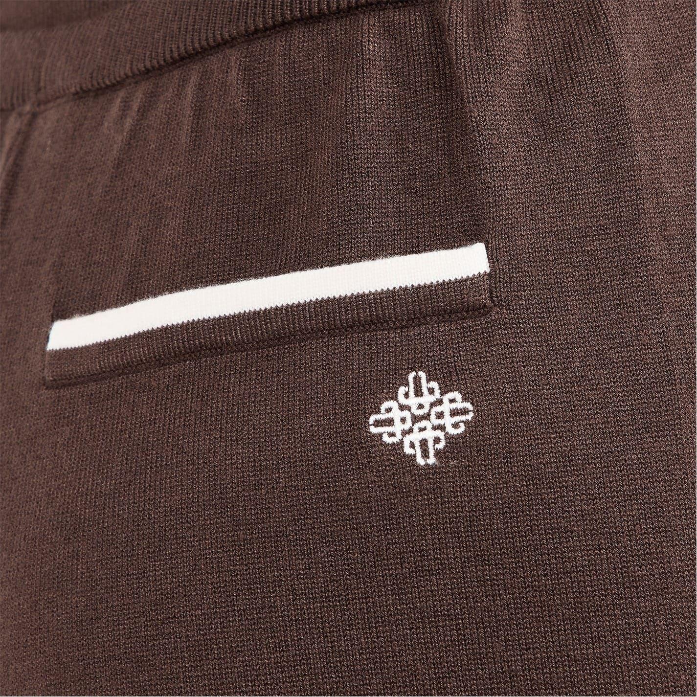 Brown - Pack Shot - Couture Womens-Ladies Knitted Trousers