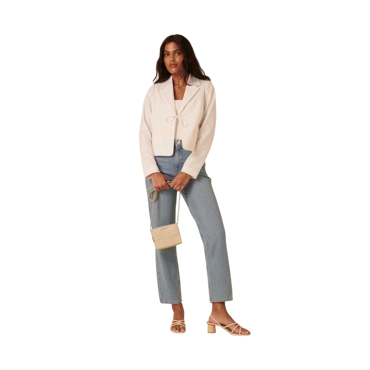 White - Side - Nobody´s Child Womens-Ladies Luca Tie Jacket
