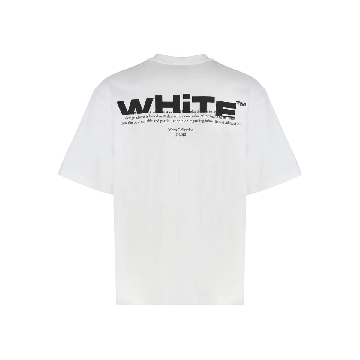 White-Black - Back - Off White Mens Shred Skater T-Shirt