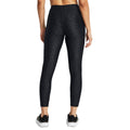 Black - Back - Under Armour Womens-Ladies HeatGear Printed Ankle Length Leggings