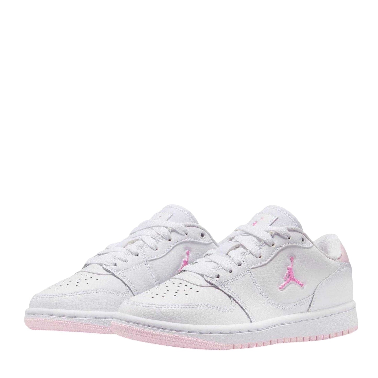 White - Pack Shot - Nike Childrens-Kids Air Jordan Access Leather Trainers