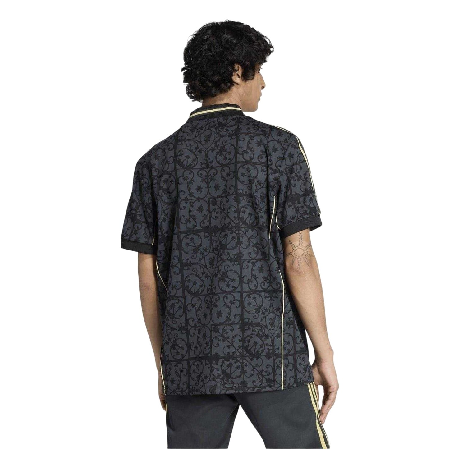 Black-Gold - Lifestyle - Adidas Unisex Adult Liverpool FC V Neck Football Jersey