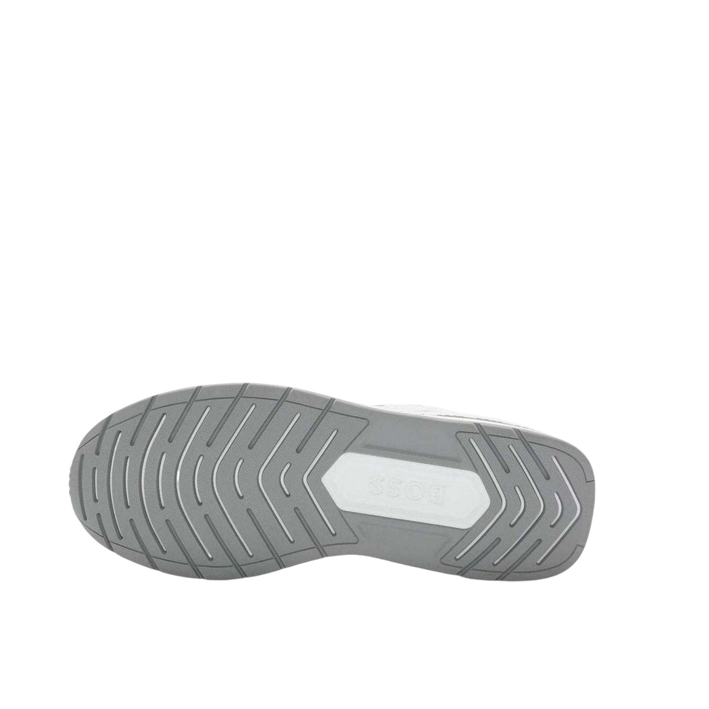 White - Pack Shot - Boss Mens Kurt Leather Running Trainers