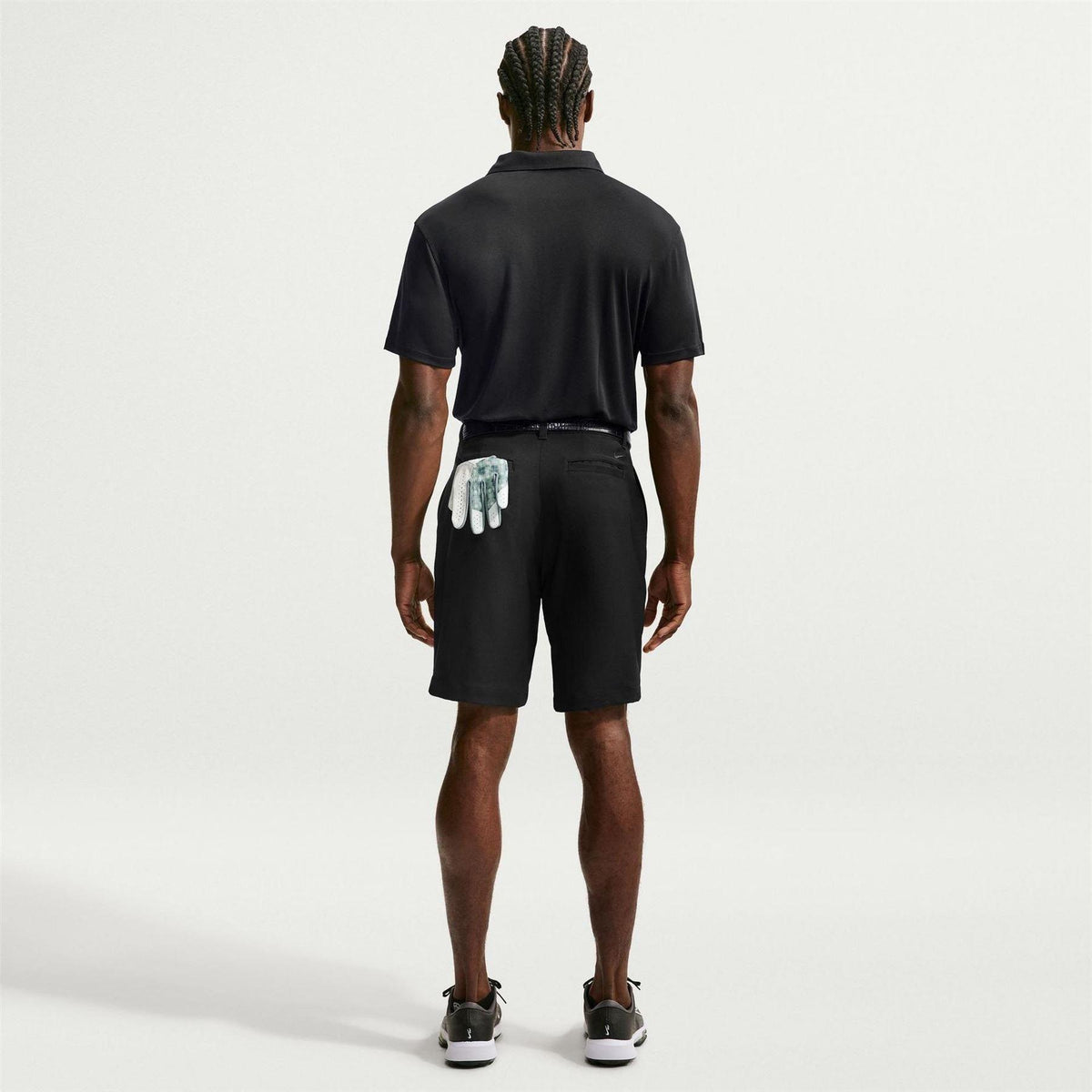 Black-White - Pack Shot - Nike Mens Performance Short-Sleeved Polo Shirt