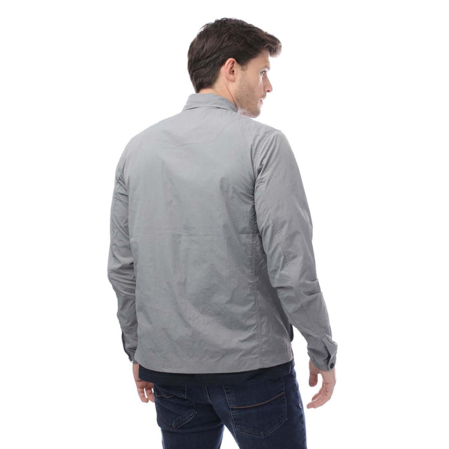 Grey - Back - Weekend Offender Mens Granville Overshirt