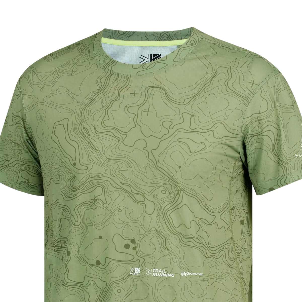 Olive - Side - Karrimor Mens Trail Performance Running T-Shirt