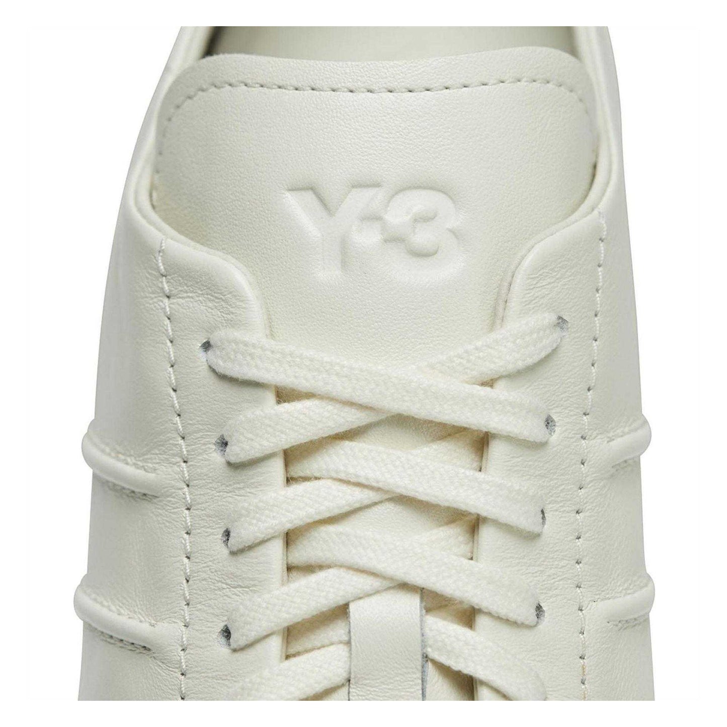 Off White - Pack Shot - Y-3 Womens-Ladies Japan Leather Trainers