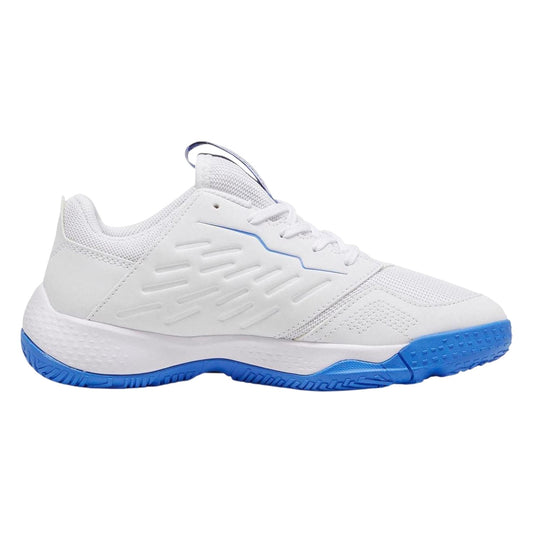 White - Front - Puma Childrens-Kids Accelerate Contrast Trainers