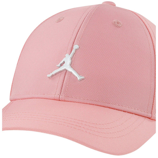Soft Pink-White - Front - Nike Childrens-Kids Jordan Curved Baseball Cap