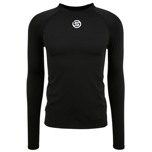 Black - Front - Skins Mens Series-1 Regular Long-Sleeved Base Layer Top