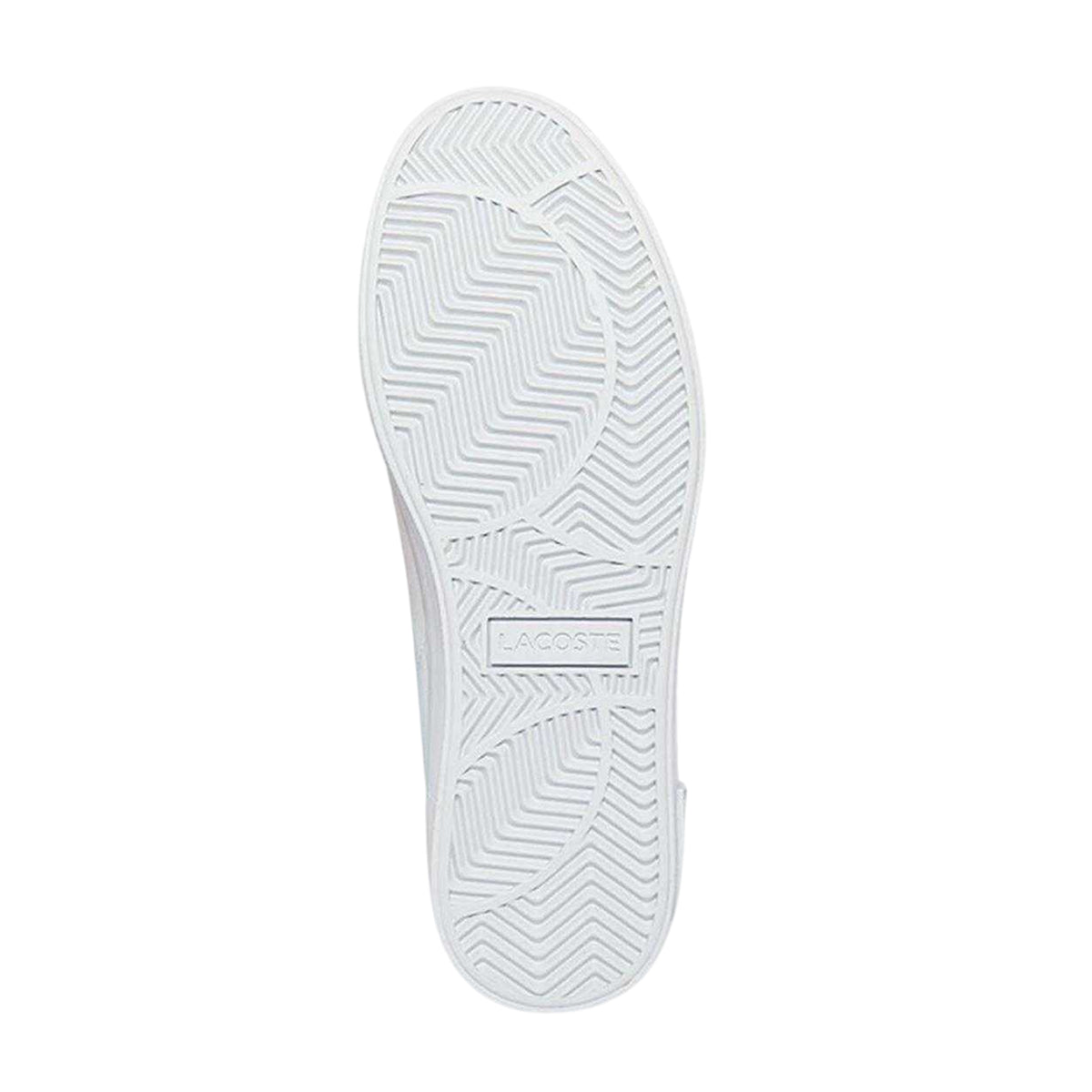 White - Pack Shot - Lacoste Childrens-Kids Powercourt Logo Trainers
