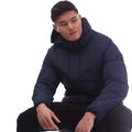 Navy - Lifestyle - Jack And Jones Mens Otis Hooded Puffer Jacket
