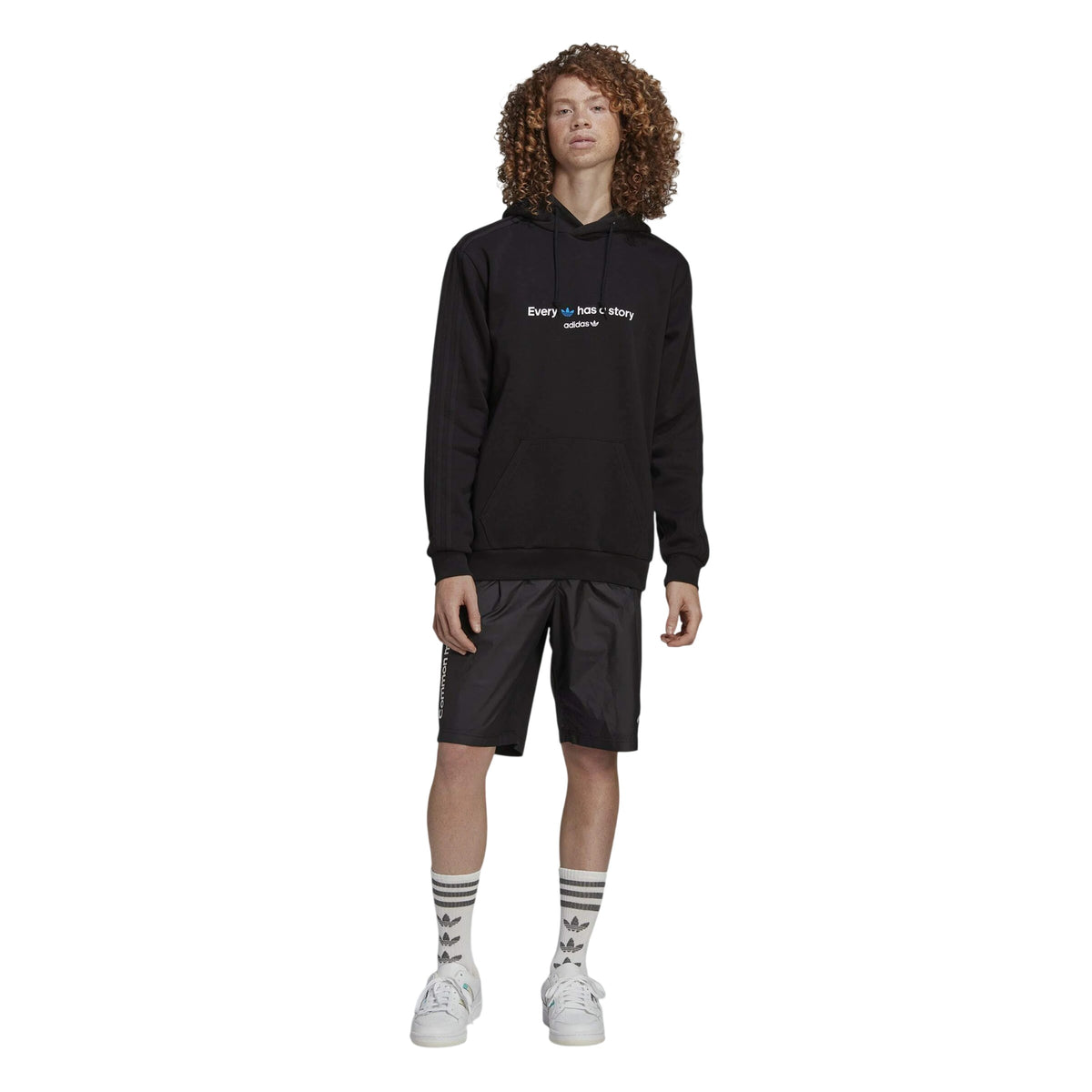 Black - Pack Shot - Adidas Mens Common Memory Fleece Hoodie