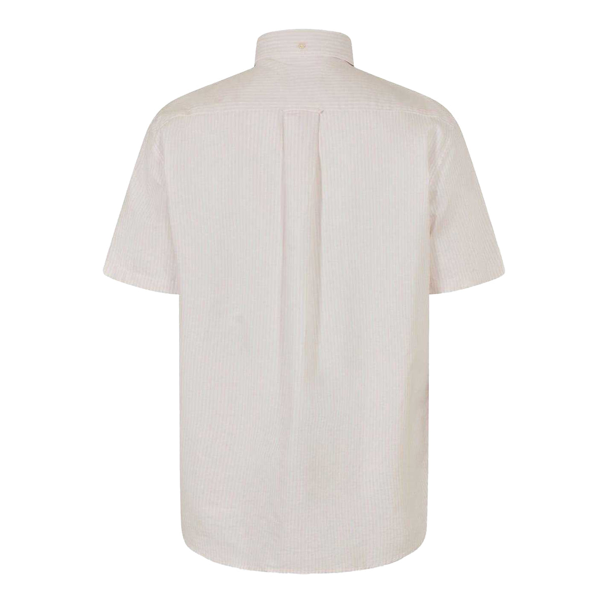 Light Pink - Back - Gant Mens Stripe Short-Sleeved Button-Down Shirt