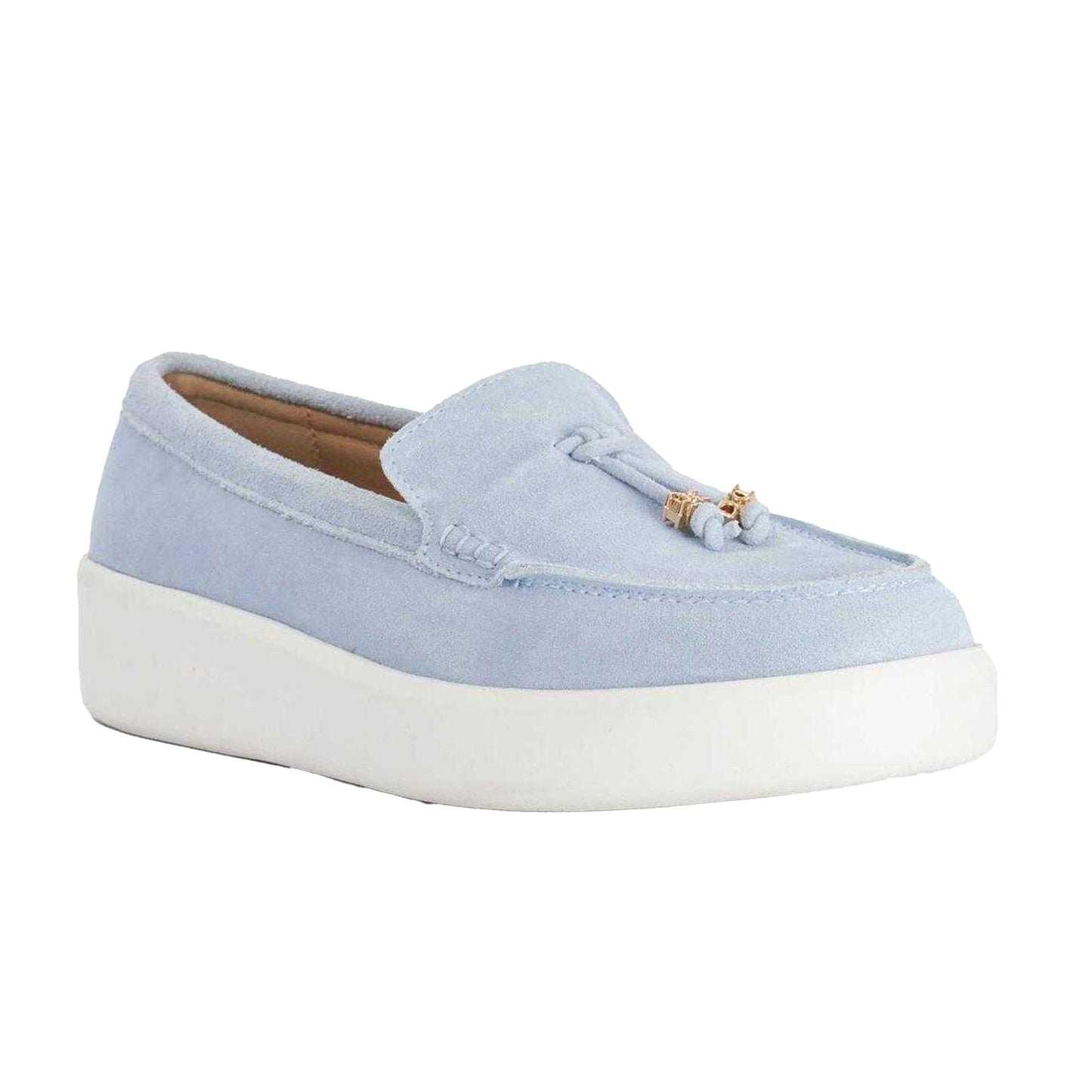 Blue - Lifestyle - Dune London Womens-Ladies Gasket Tassel Loafers