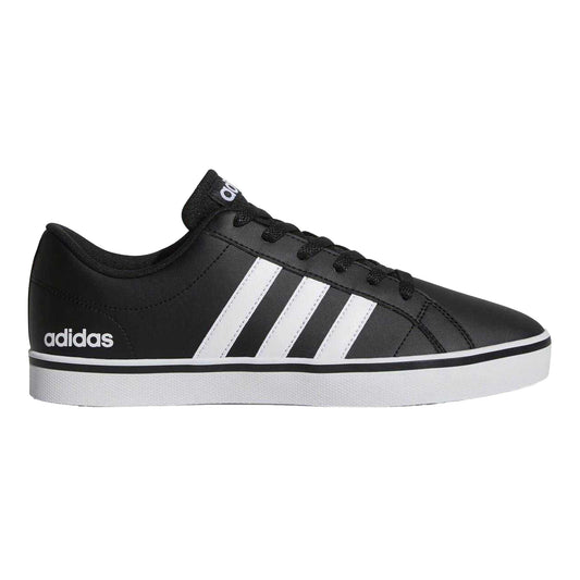 Black-White - Front - Adidas Mens VS Pace 2.0 3 Stripes Trainers