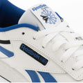 White-Blue-Black - Pack Shot - Reebok Childrens-Kids Club C Revenge Leather Trainers