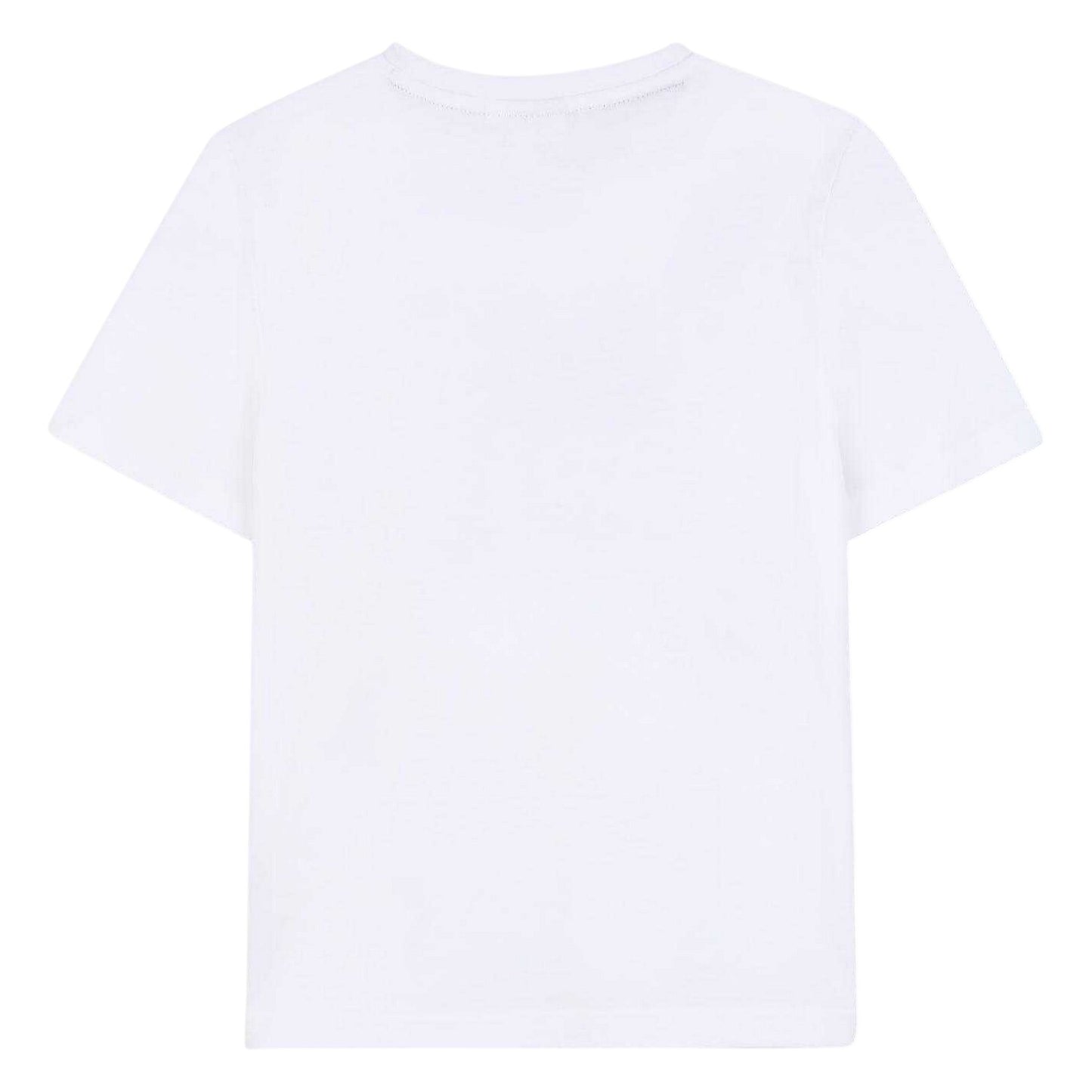 White - Back - Boss Childrens-Kids Cloud Logo Regular T-Shirt