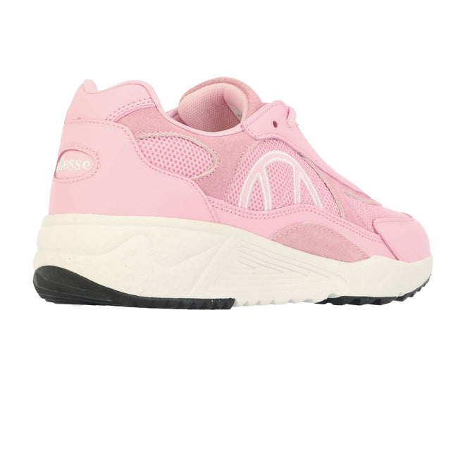 Pink - Back - Ellesse Womens-Ladies Duraturo Leather Trainers