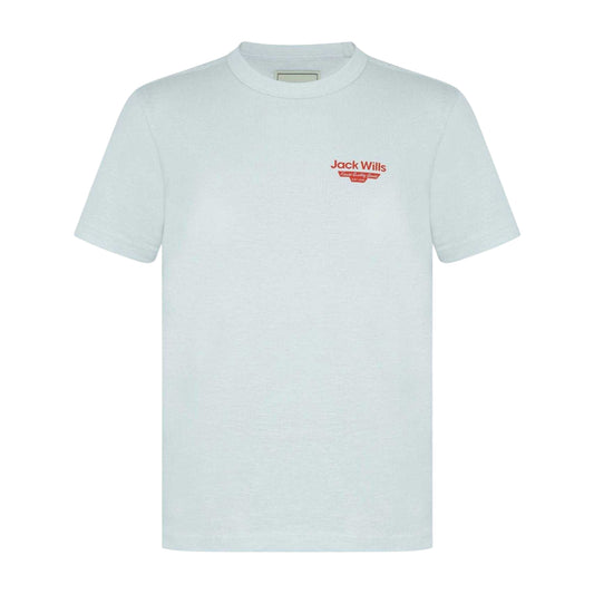 White - Front - Jack Wills Mens Staple Logo Crew Neck T-Shirt