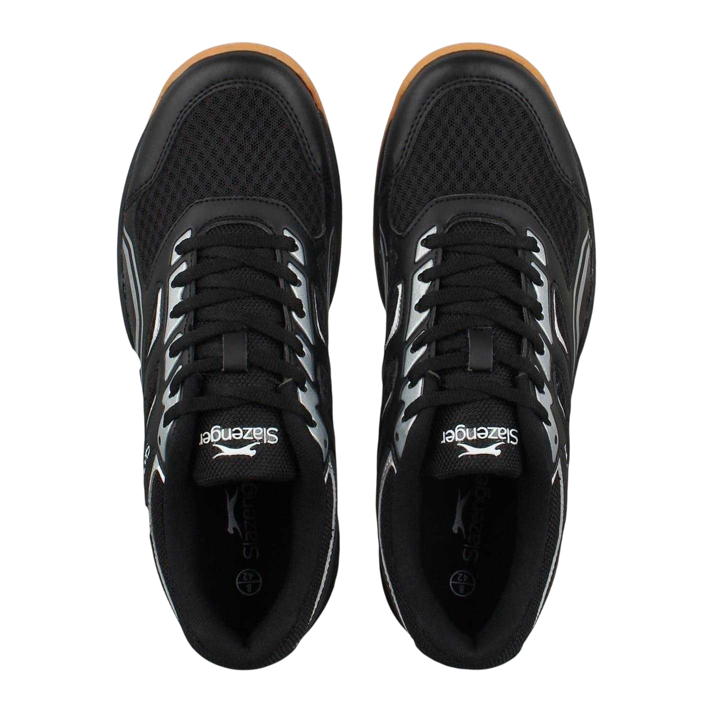 Black-Blue - Lifestyle - Slazenger Mens Mesh Indoor Court Trainers