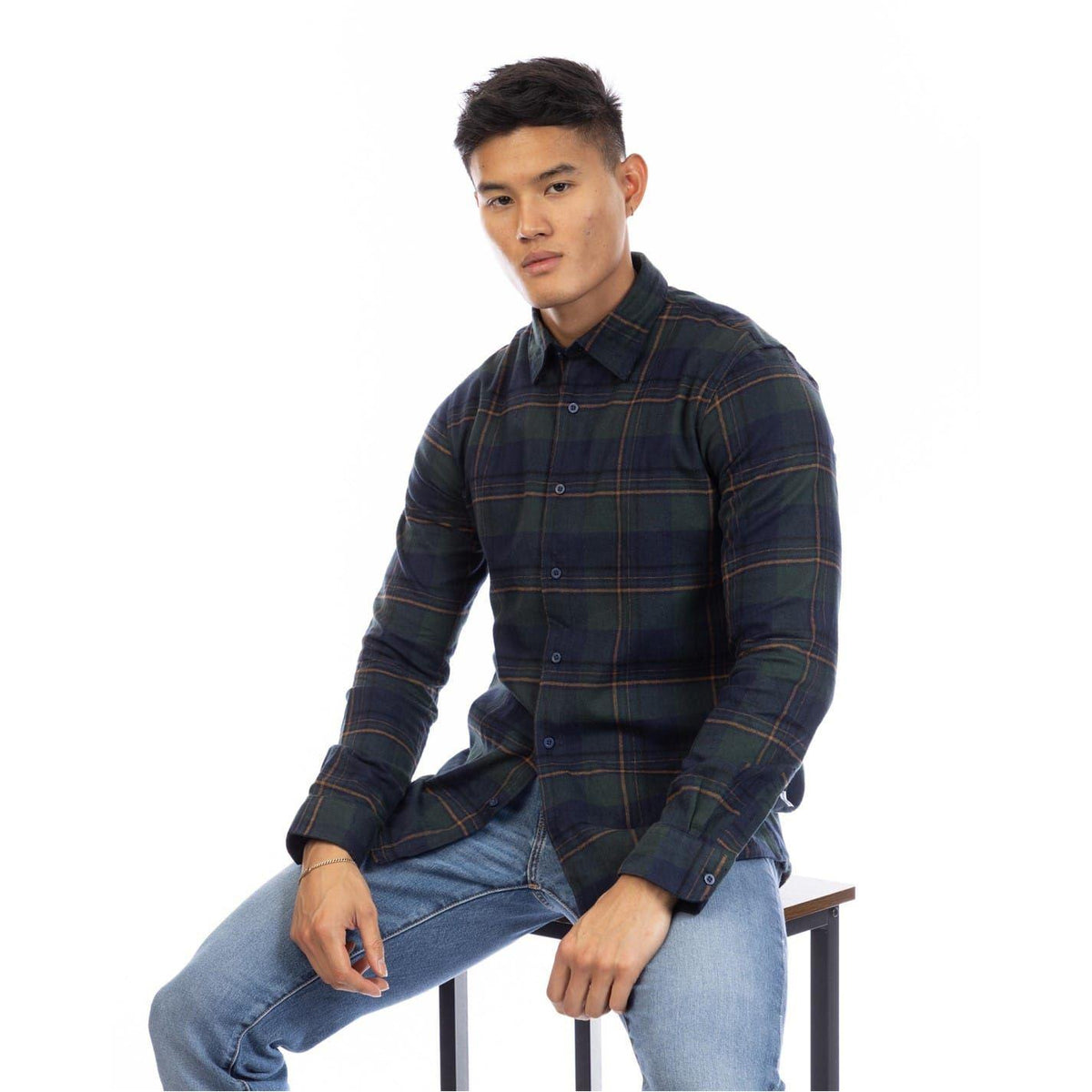 Multicoloured - Lifestyle - Peter Werth Mens Kidwell Collared Shirt