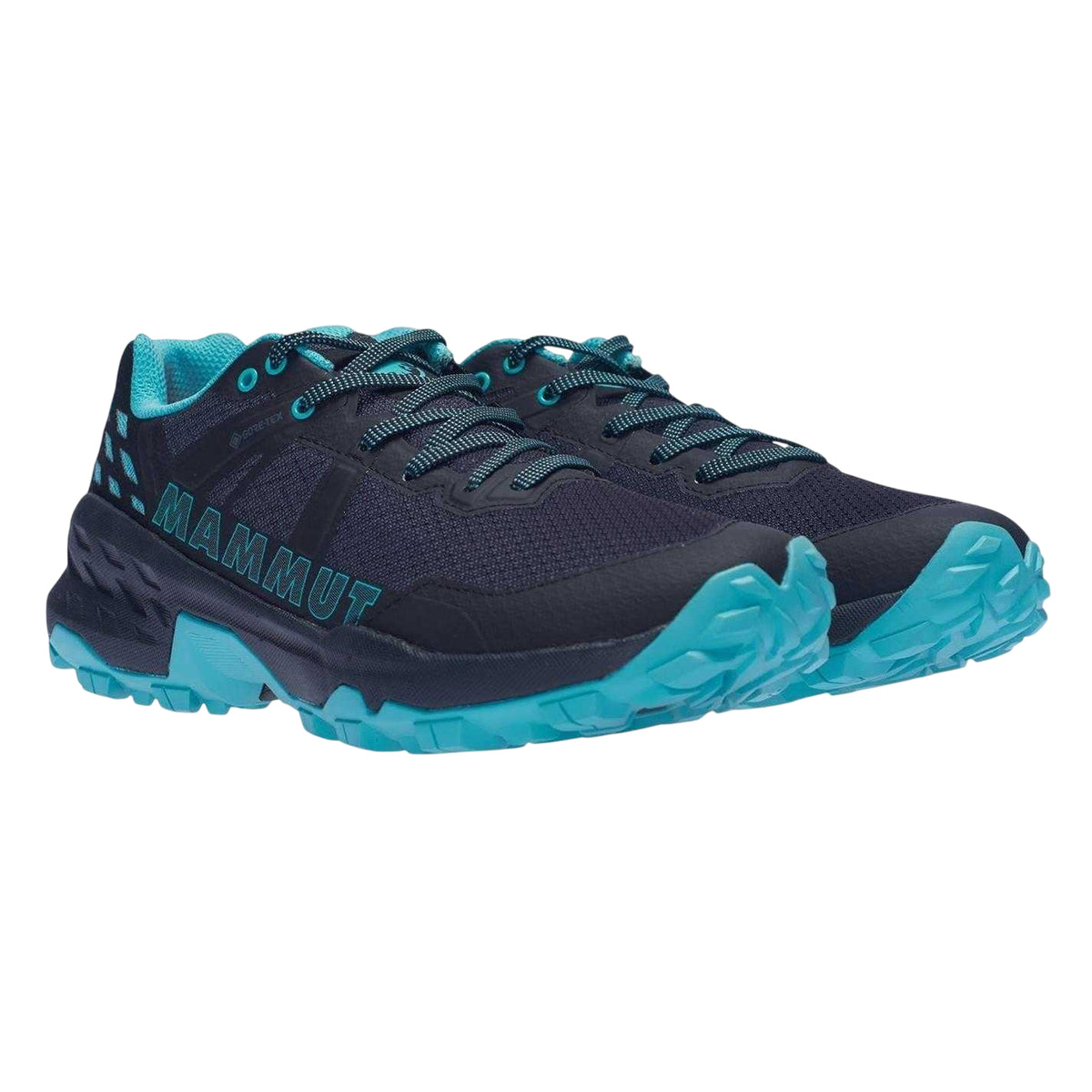Black - Pack Shot - Mammut Unisex Adult GORE-TEX Low Cut Running Shoes