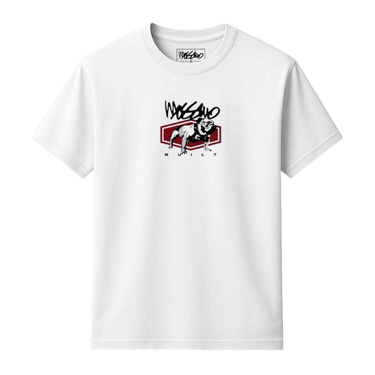 White - Front - Mossimo Unisex Adult Graphic Print T-Shirt