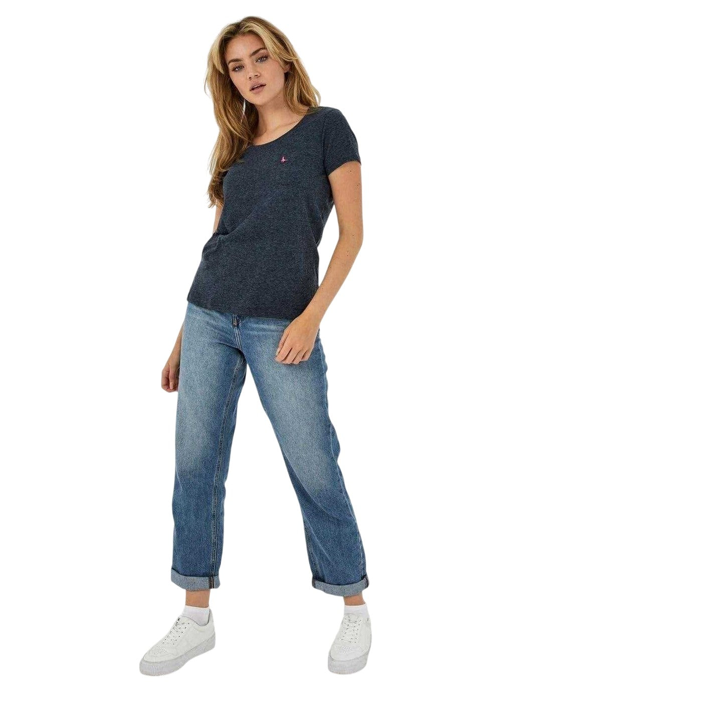 Navy - Lifestyle - Jack Wills Womens-Ladies Fullford Chest Pocket T-Shirt