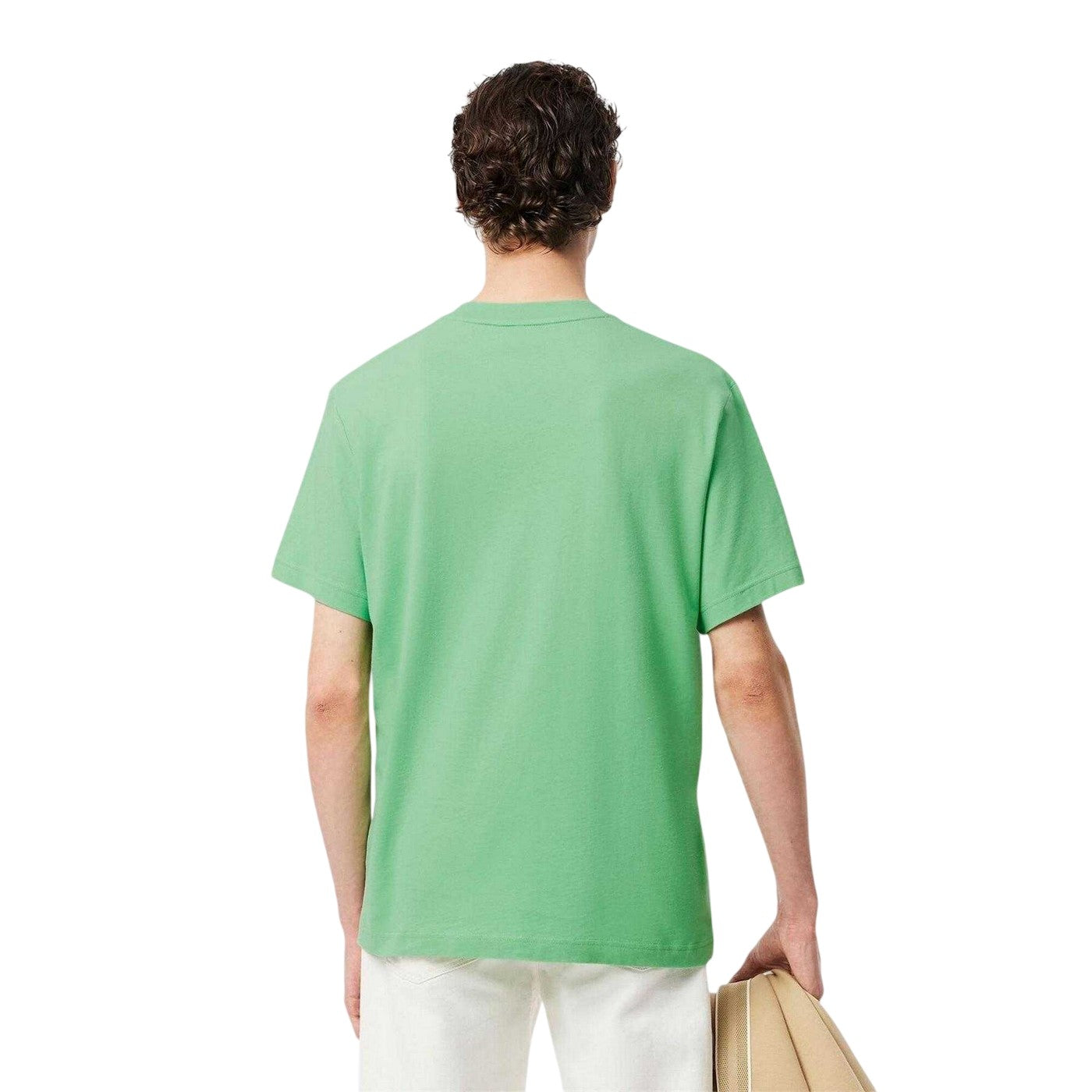 Green - Pack Shot - Lacoste Mens Embroidered Logo Cotton T-Shirt