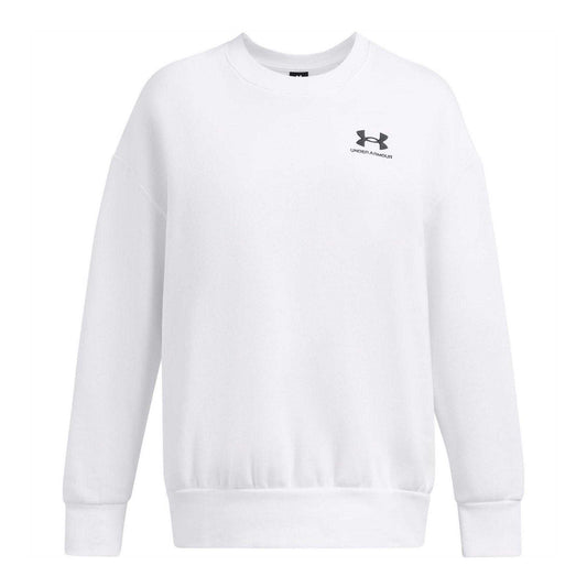 White-Black - Front - Under Armour Womens-Ladies Essential Fleece Sweatshirt