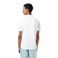 White - Back - Lacoste Mens Mini Pique Polo Shirt
