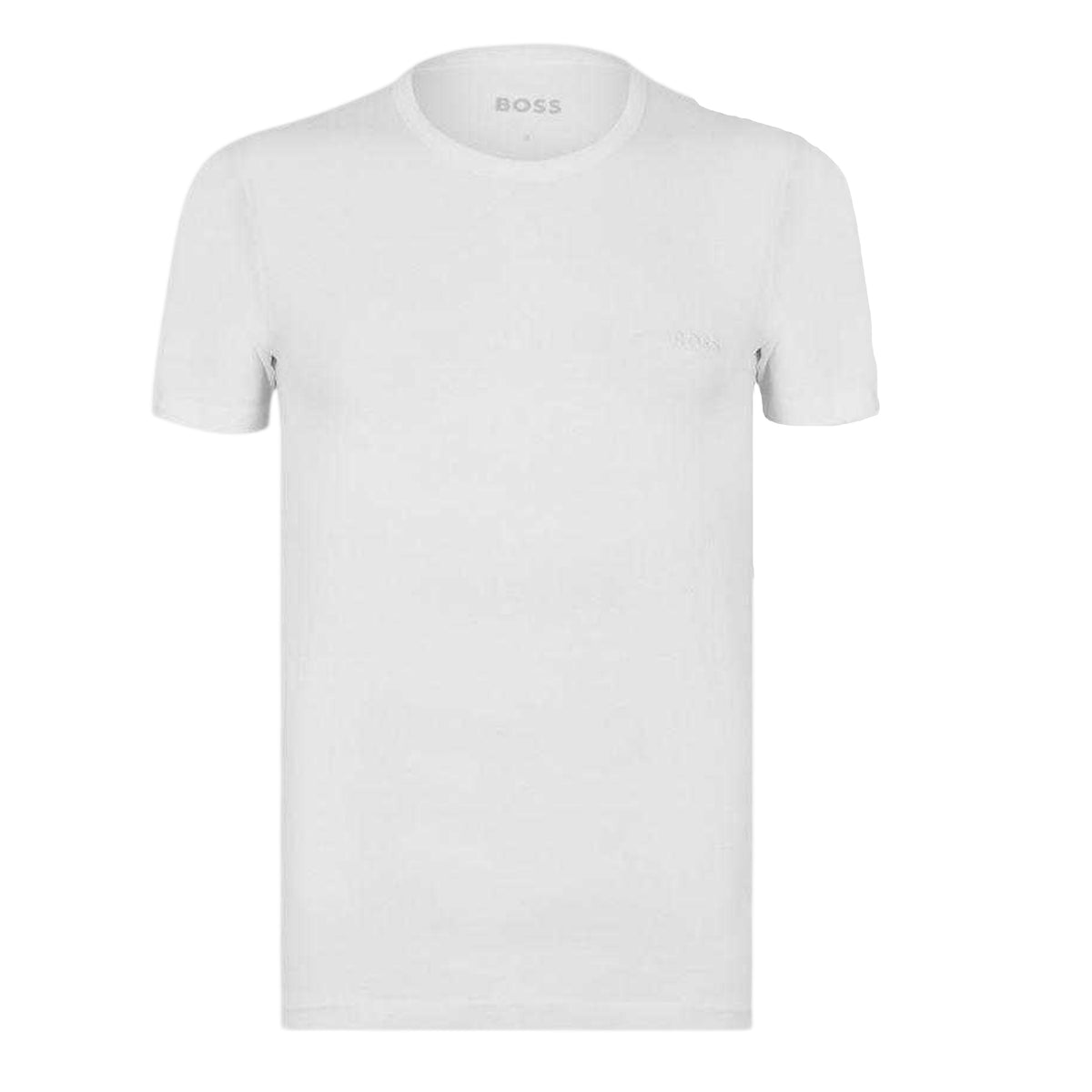 White - Back - Boss Mens Classic Plain Short-Sleeved T-Shirt (Pack of 3)