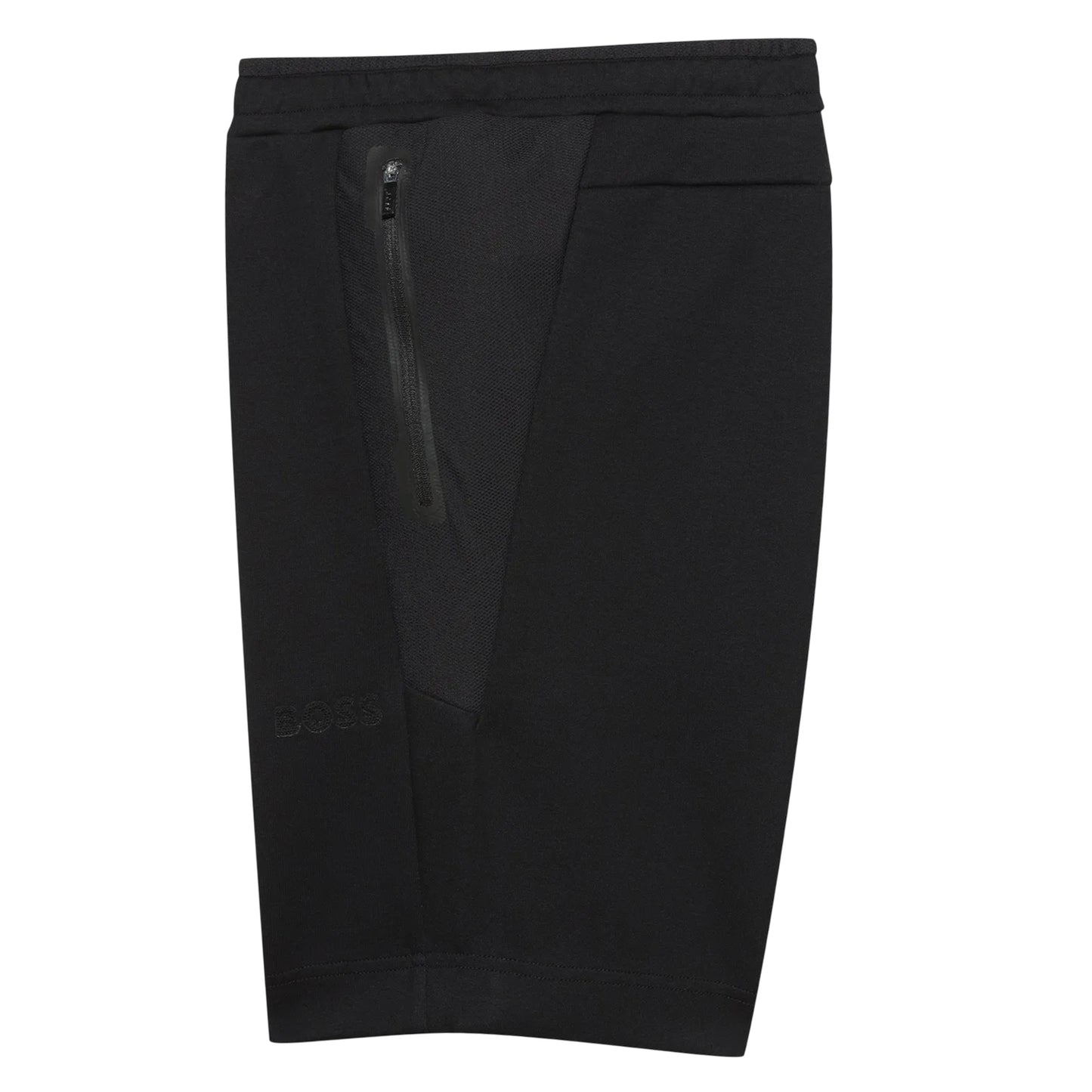 Black - Side - Boss Mens Headlo 1 Fleece Shorts